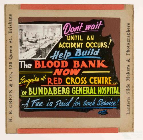 Blood Bank advertisement, Bundaberg
