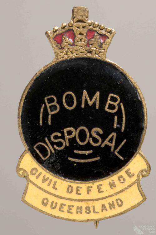 Civil Defence badge, Bomb Disposal