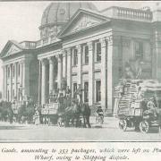 Horse-drawn Red Cross consignment, 1916