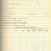Application for relief rations, Queensland, 1931