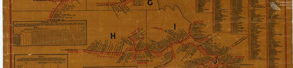 Sketch guide map of the Queensland Railways, 1904
