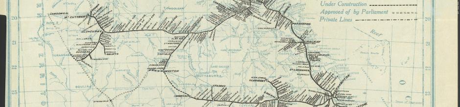 Extent of the Queensland Railway network in 1925