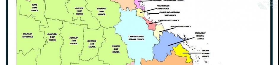 Queensland local government boundaries, 2008