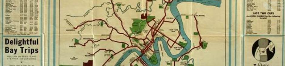 See Brisbane from the trams, 1957