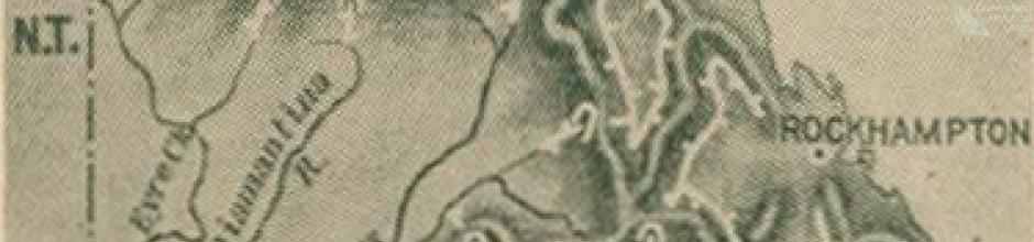 Inland irrigation scheme proposed by Ion Idriess, Walkabout, January 1947