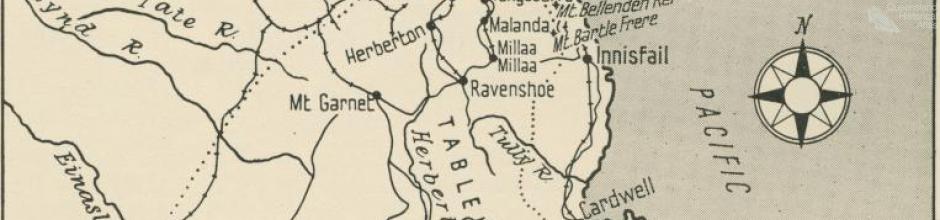 Map of Atherton Tableland, 1958