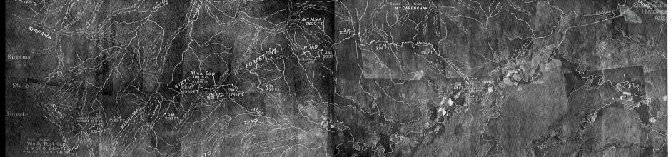 Aerial survey map west of Tully, 1936