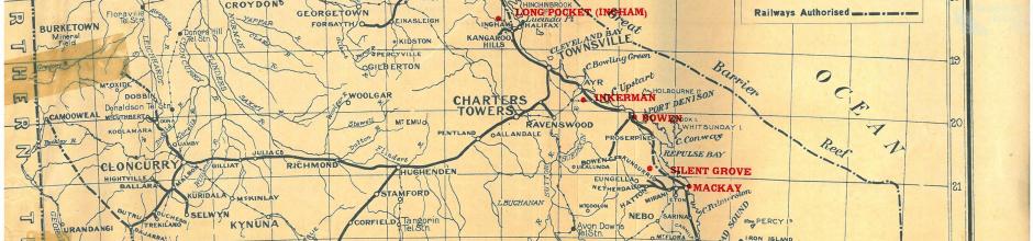 Proposed Queensland sugar mill locations, 1923