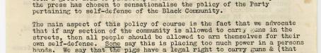 Black Panther Party, Brisbane, Manifesto 1972