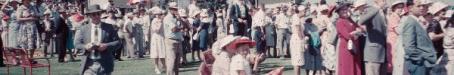 Crowd at Emerald racecourse, c1960