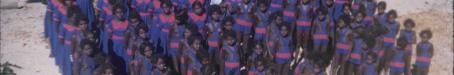 Girls on parade for church, Aurukun