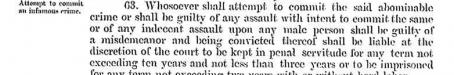 Unnatural offences, 1865