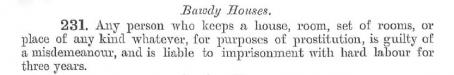 Bawdy houses, 1896-99