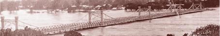 Fitzroy River Bridge in flood, 1918